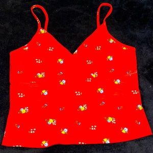 Floral Knit Crop Top🌺🌹